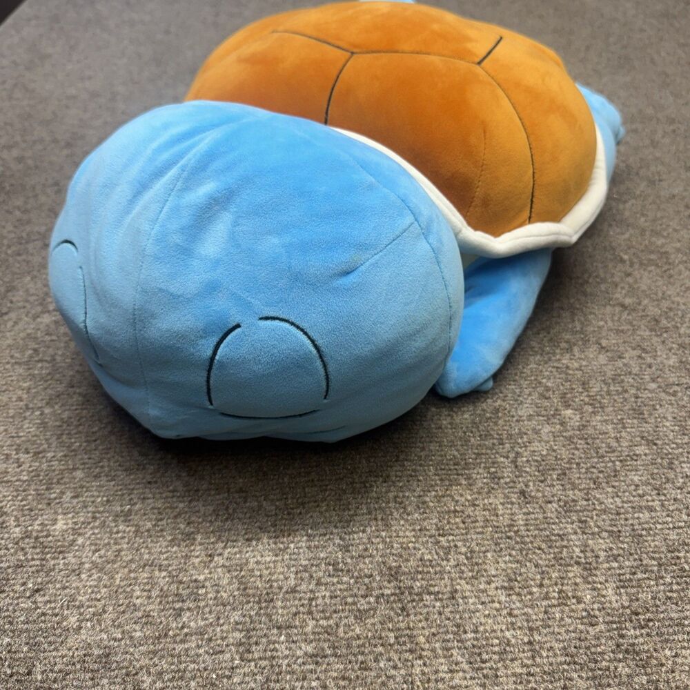 Squirtle Sleeping Plush Pillow Buddy 22” Jazwares Large 2024 Pokemon Nintendo